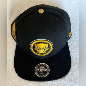 Exclusive Premium Adjustable Marvel Black Panther Wakanda Forever Cap